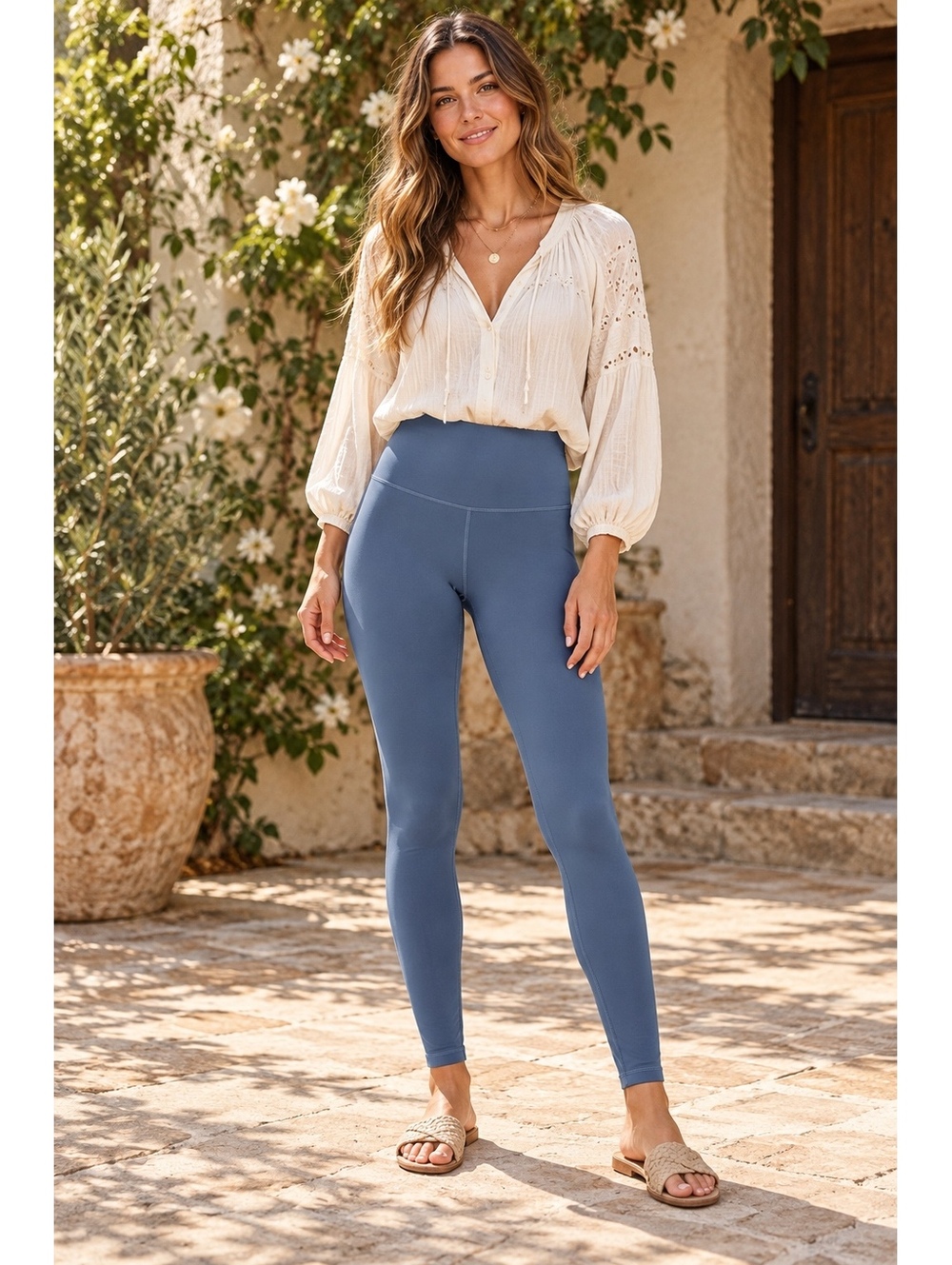 Lululemon Blue High Rise Leggings Size 4